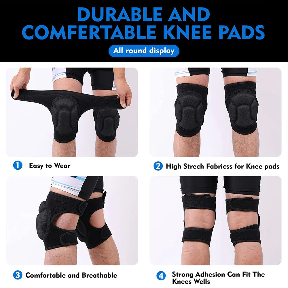 Premium Sports Anti-Collision Knee Pads for Football, Basketball, and Roller Skating - Ultimate Protection and Comfort