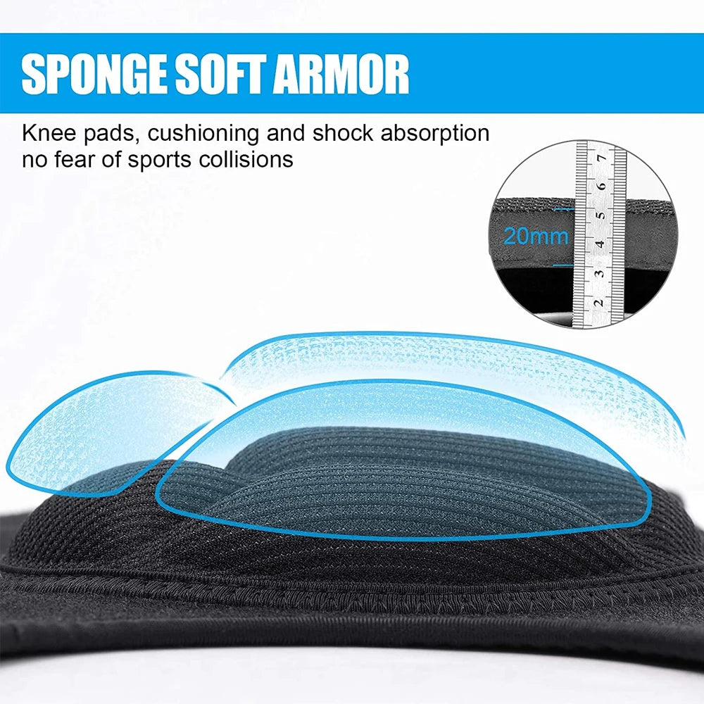 Premium Sports Anti-Collision Knee Pads for Football, Basketball, and Roller Skating - Ultimate Protection and Comfort