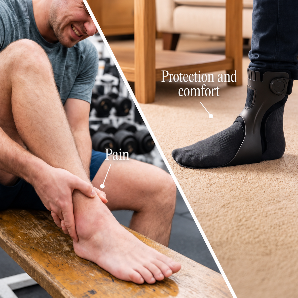 Drop Foot Brace – Lightweight – Shoe-Friendly – For Daily Walking