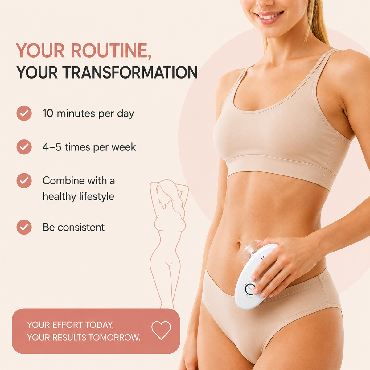 Body Sculpting Massager – Portable – 3-in-1 – For Home Use