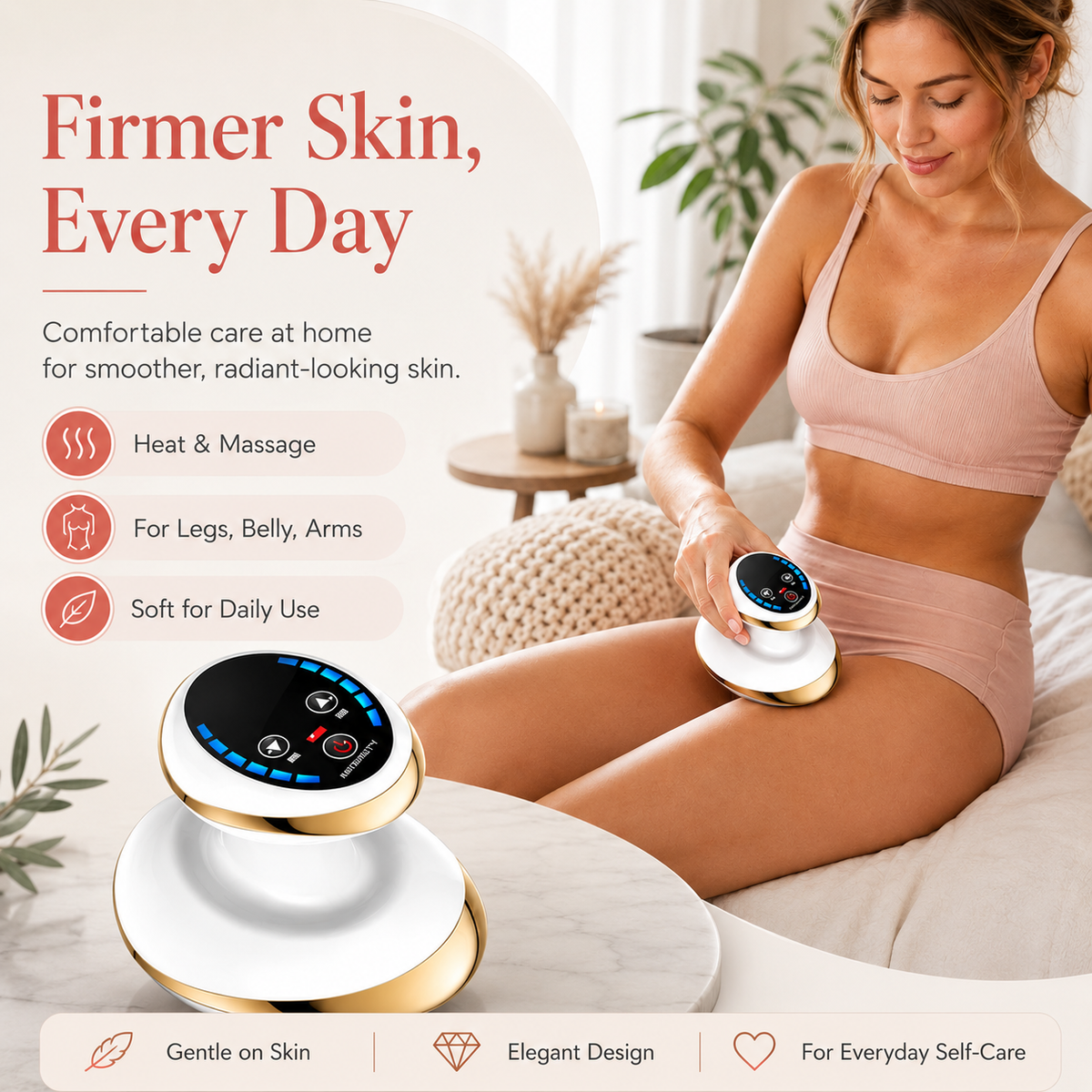 Electric Gua Sha Massager – Heated – Rechargeable – For Full Body