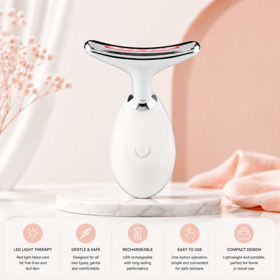LED Facial Tool – Rechargeable – Red Light – For Home Use