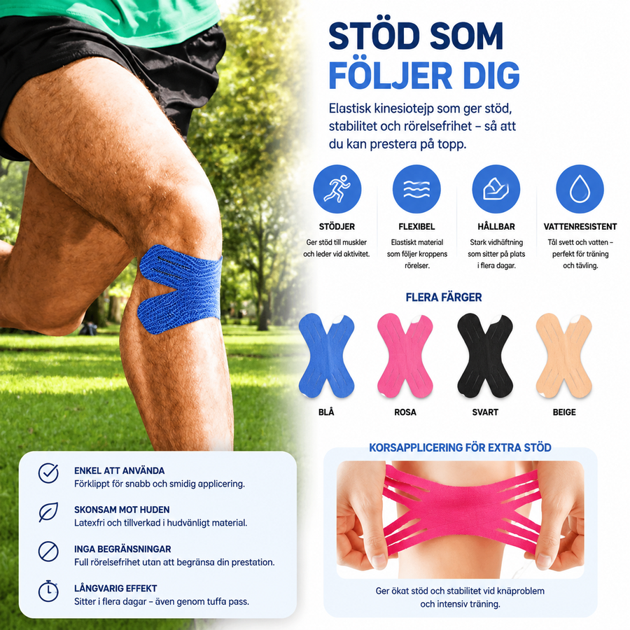 Sports Tape – Stretchable – Waterproof – For Active Use