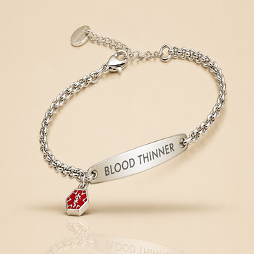 Medical Alert Bracelet – Adjustable – Water-Resistant – For Daily Wear