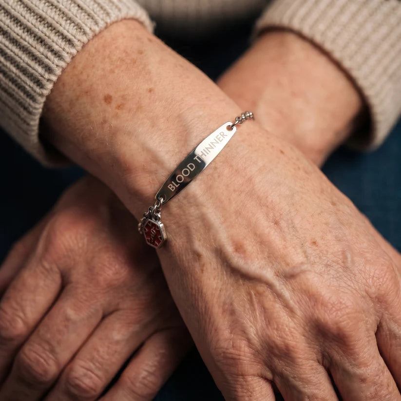 Medical Alert Bracelet – Adjustable – Water-Resistant – For Daily Wear